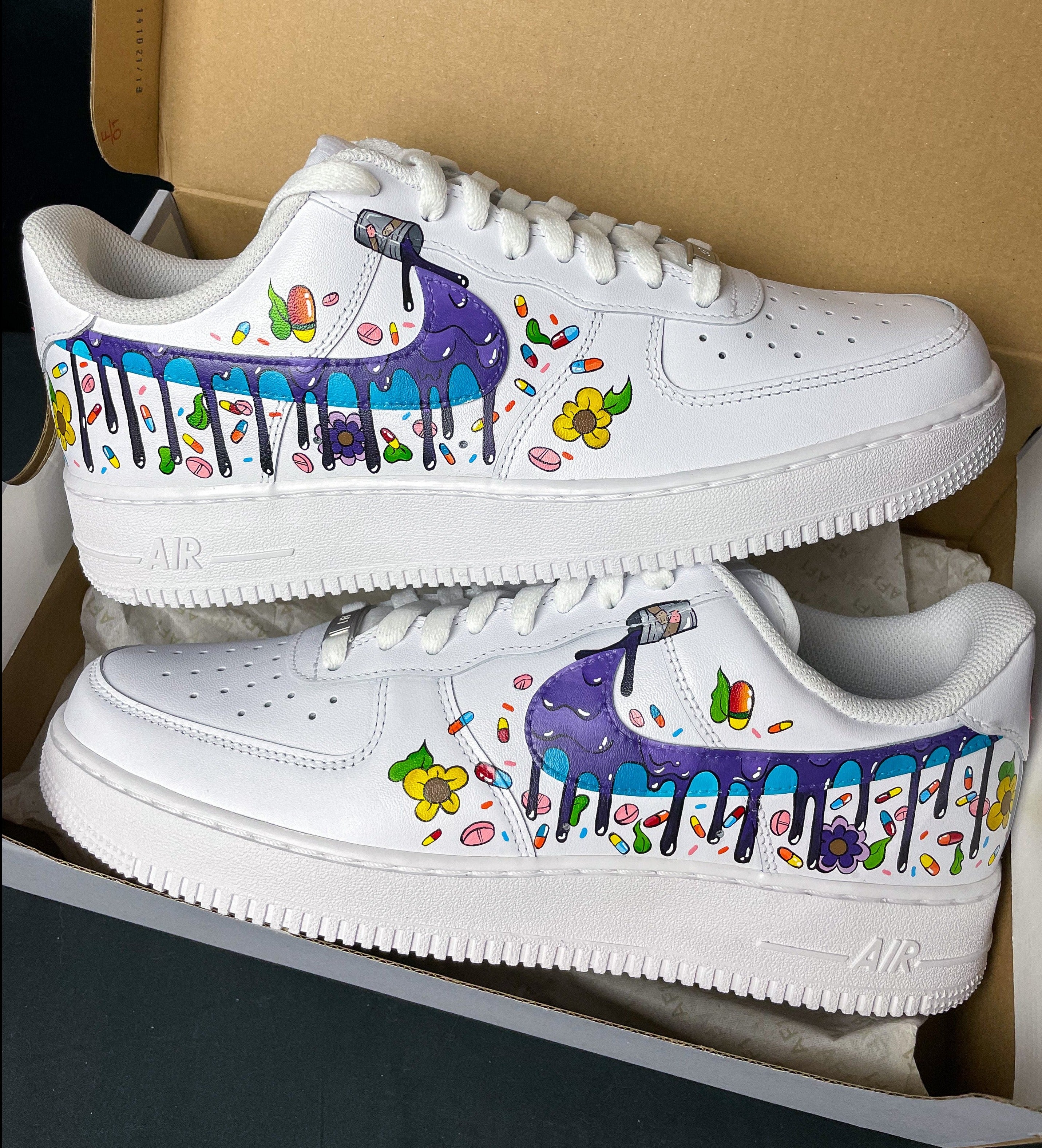 Custom Nike Air Force 1 Shoes Juice Wrld